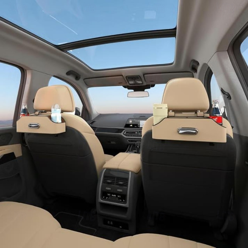 3-in-1 Car Backseat Organizer with Tissue Box & Cup Holder Multifunctional Storage Bag for Vehicle Seat, Keep Your Car Neat and Tidy 2025 - $15.99 –P7