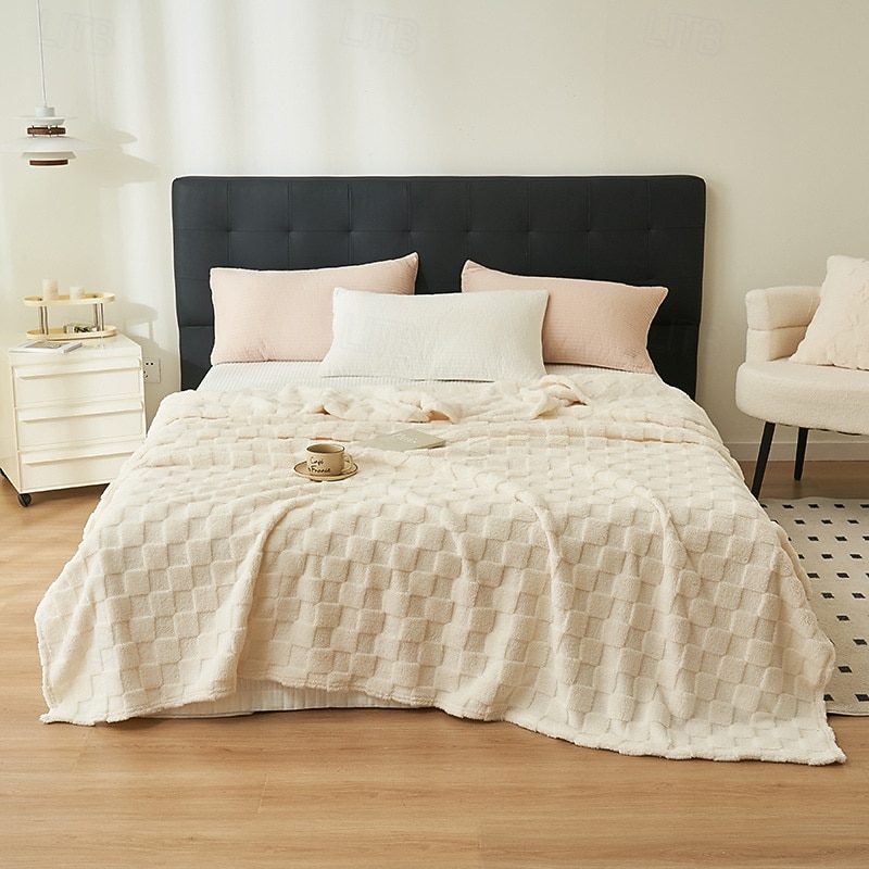 одеяло для кондиционера, легкое вафельное покрывало из флиса для дивана, кровати, сна в офисе или использования летом, уютное одеяло для небольшого ворса или покрывало на плечо 2026 - $28.99 –P8