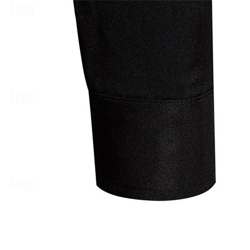 Herren Hemd Sommerhemd Freizeithemd Strandhemd Knopfhemd Schwarz Weiß Kaki Langarm Einfach Revers Urlaub Hawaiianisch Tasche Bekleidung Mode Lässig Bequem 2025 - $38.99 –P15