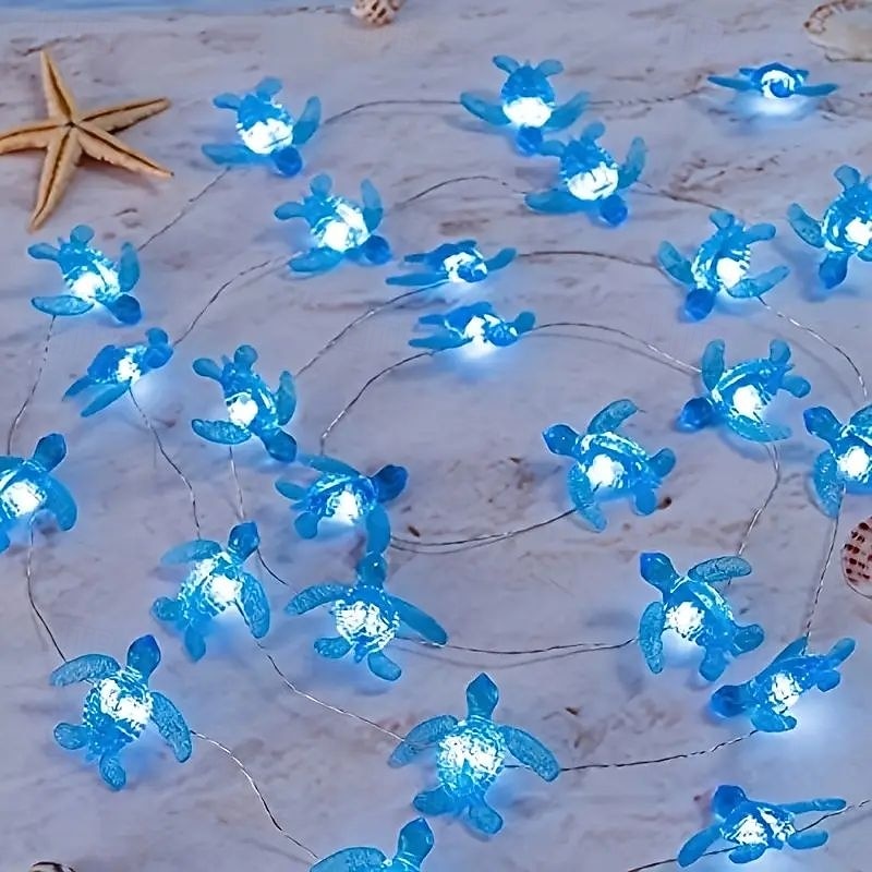 Luces de cadena de alambre de cobre LED en forma de pulpo estrella de mar cangrejo guirnalda de luces 2m 20LED a pilas decoración para fiestas de bodas y vacaciones en interiores y exteriores tema 2026 - $14.49 –P8