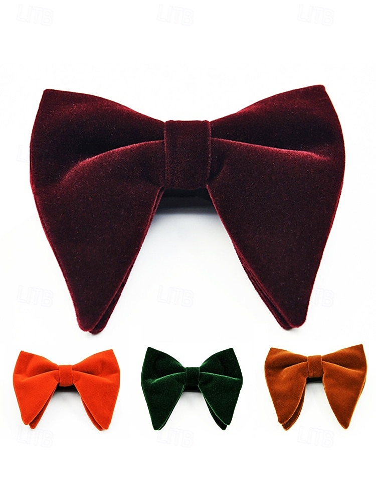 Pánský sametový motýlek, elegantní luxusní motýlek na formální nošení, perfektní vánoční dárek v několika barvách 2026 - $11.99 –P3