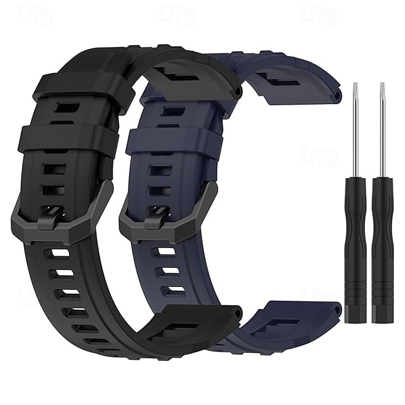 2 Pachete Bandă de ceas inteligent Compatibil cu Amazfit T-Rex Ultra Ceas inteligent Curea cu Instrumentul de îndepărtare Ajustabil Închidere clasică Banderolă Sport Înlocuire Brăţară 2026 - $16.99 –P1