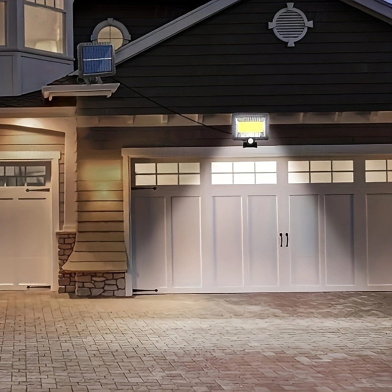 1 шт. 3,5 Вт уличные настенные светодиодные светильники на солнечных батареях с питанием от сети, белые, для наружного освещения двора, 100 светодиодных лампочек 2026 - $25.99 –P7