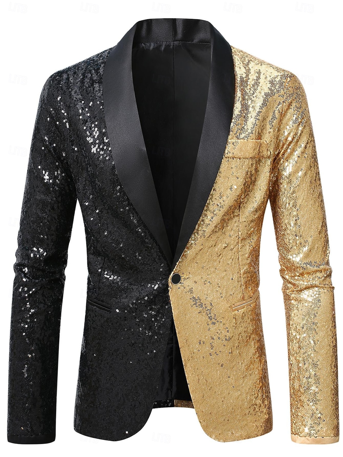 Discotecă Amuzant Σακάκι Blazer Costum de petrecere de Crăciun Paiete Costume de fancy Bărbați Rochie Elegantă An Nou Petrecere și seară Petrecere cu tematică retro Adulți Geacă 2026 - $87.99 –P1