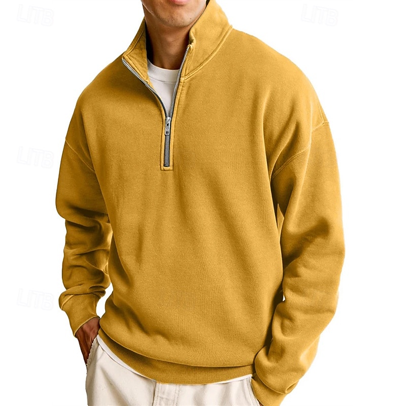 Homens Moletom Estacionar Moletom com zíper Azul Claro Colarinho Clerical Meio Zíper Tecido Zíper Casual Diário Desportos e Ar livre Roupa de rua Legal Roupa de Esporte Primavera & Outono Roupa de 2026 por $28.99 –P8