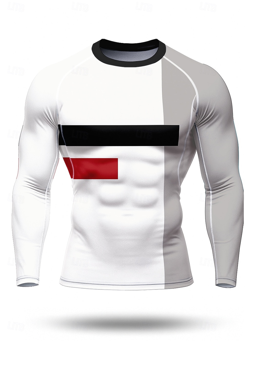 Homens Geométrica Camisetas Compressão Camiseta de Corrida Primavera Outono Impressão 3D Bloco de cor Manga Longa Secagem Rápida Compressão Power Flex Pavio Humido Respirável Treino de Ginástica de 2026 por $20.99 –P1