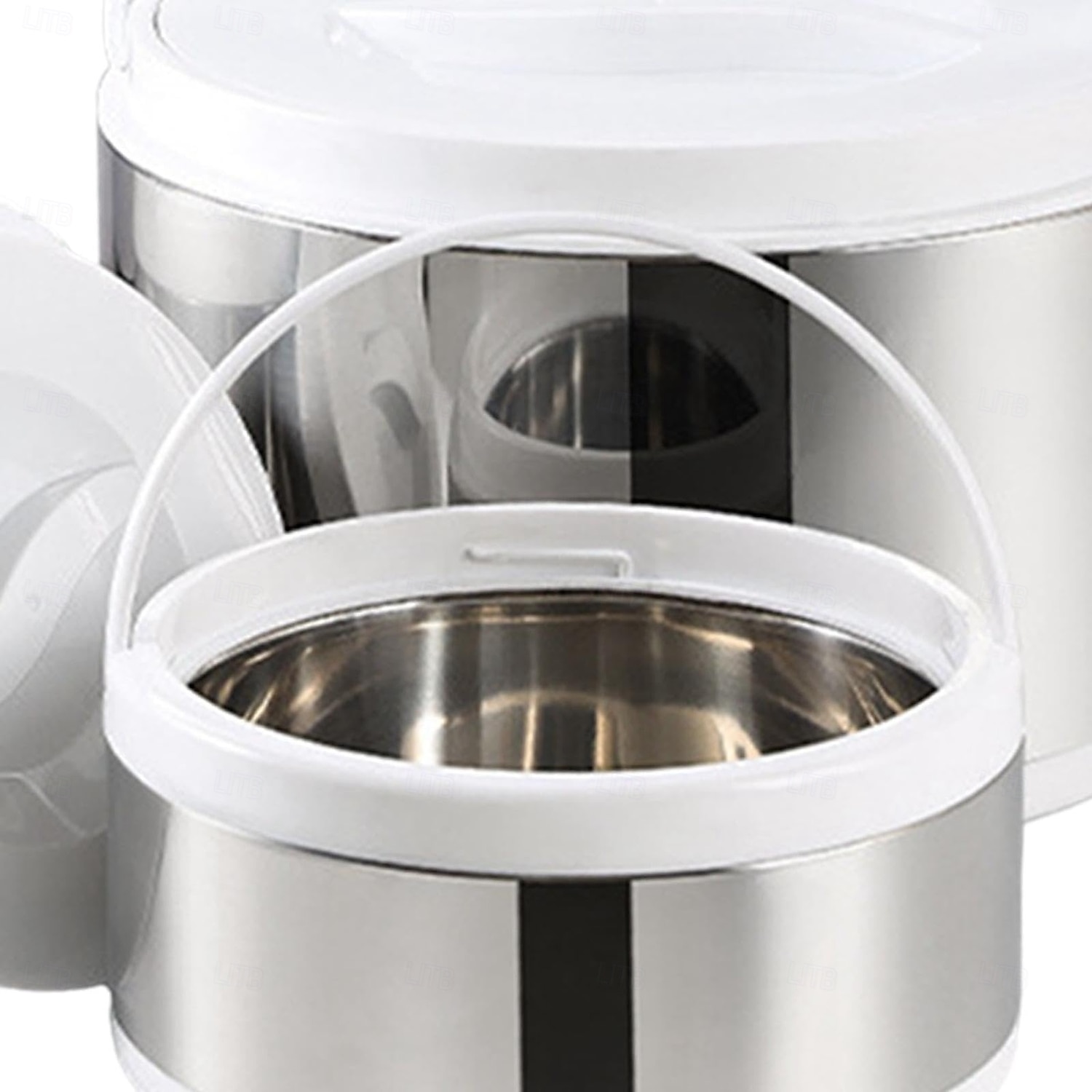 Contenitore termico per alimenti in acciaio inossidabile da 3 pezzi, contenitore termico portatile a prova di perdite per zuppa da viaggio, campeggio all'aperto, bianco del 2025 a $85.99 –P15