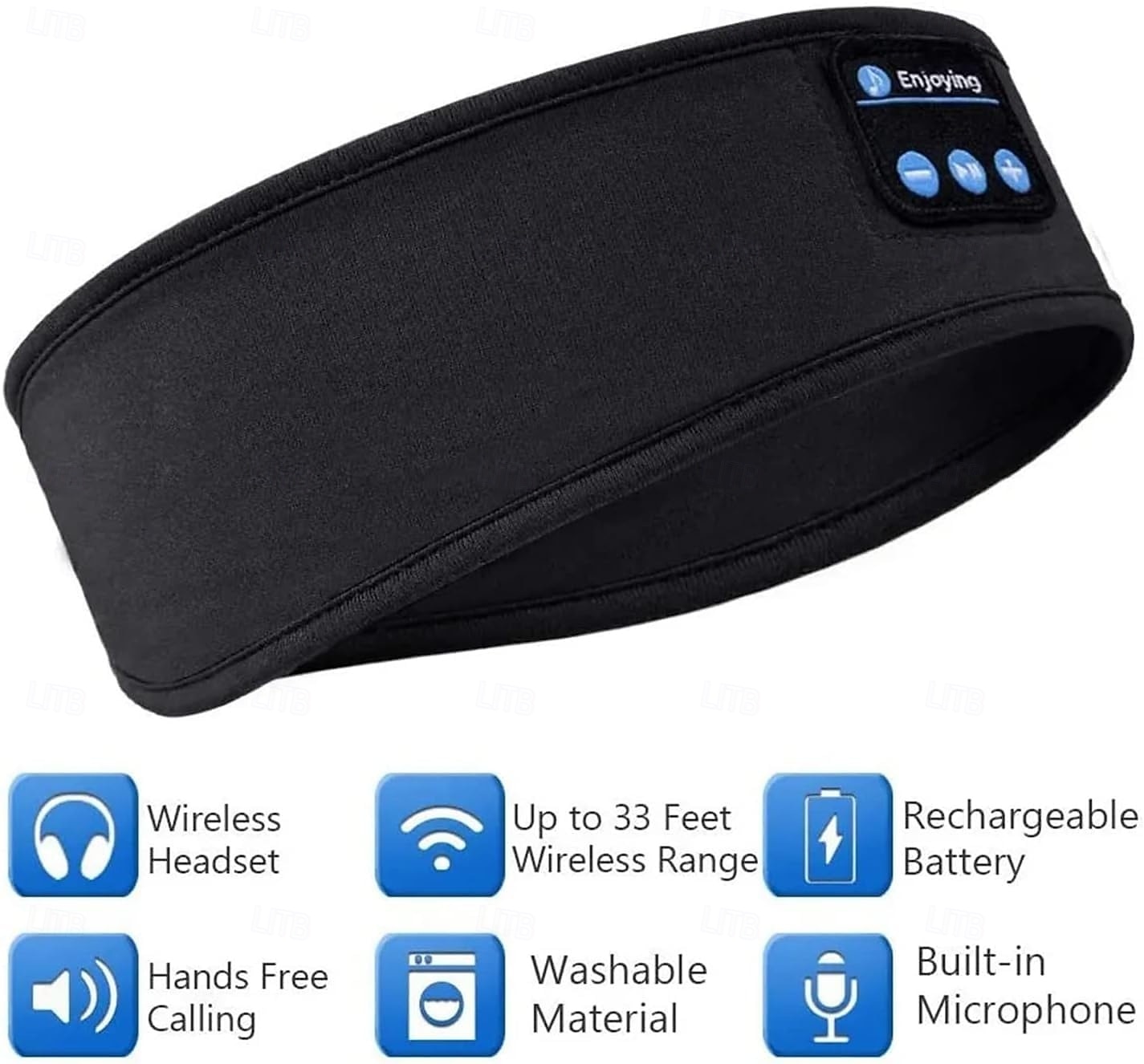 2026年 睡眠用ヘッドフォン ワイヤレス、Bluetooth スポーツ ヘッドバンド ヘッドフォン、超薄型 HD ステレオ スピーカー付き、睡眠、ワークアウト、ジョギング、ヨガ、不眠症、飛行機旅行に最適  コレクション – $17.99 –P1