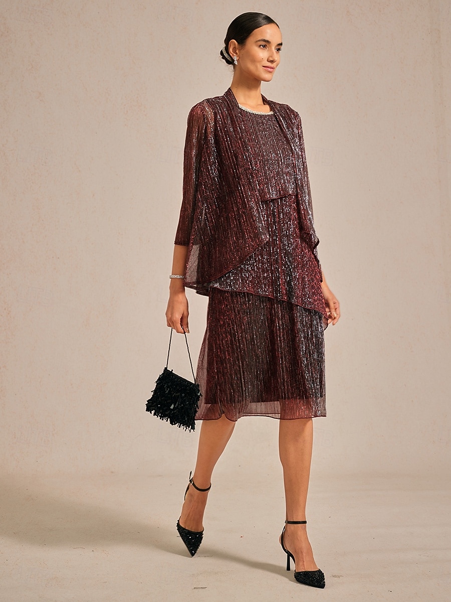 Dámské Pokrčí rameny Plisé Volány Lesk Elegantní Večírek stylové Nabíraný krk Běžné topy Večerní oslava Svatební host Fialová Léto Jaro Podzim 2026 - $64.99 –P10