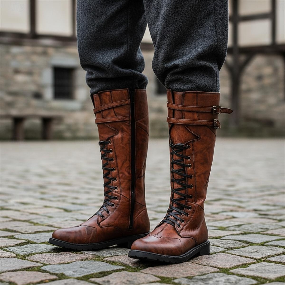 Retrò Vintage Medievale Rinascimento Scarpe Pirata Cavaliere Vichingo Crociato Costume Per uomo Celtico Costumi da pirata Halloween Carnevale Mascherata Evento / Festa Mascherata Adulti Scarpe del 2026 a $92.99 –P2