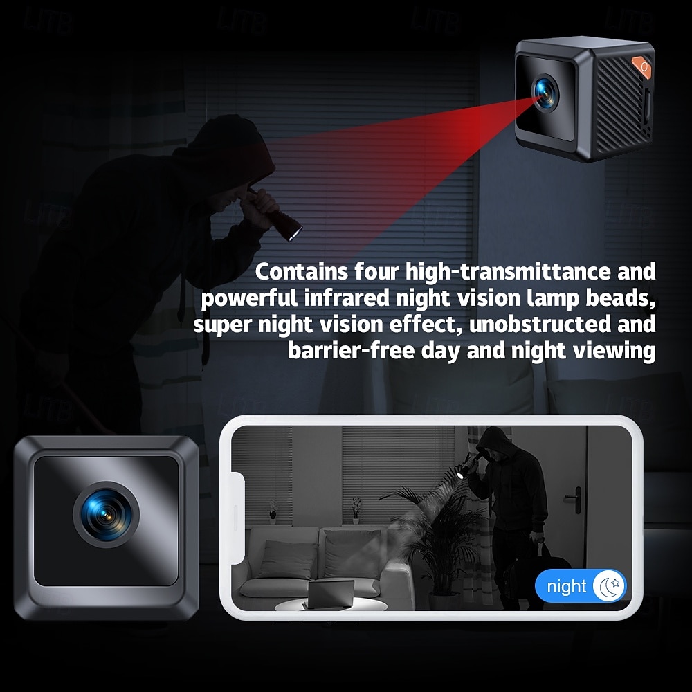 1080P Spy Camera WiFi Camera Hidden Home Security Nanny Cam with Phone App Control Mini Small Cam Night Vision Motion Detection Video Recording 2025 - $24.99 –P3