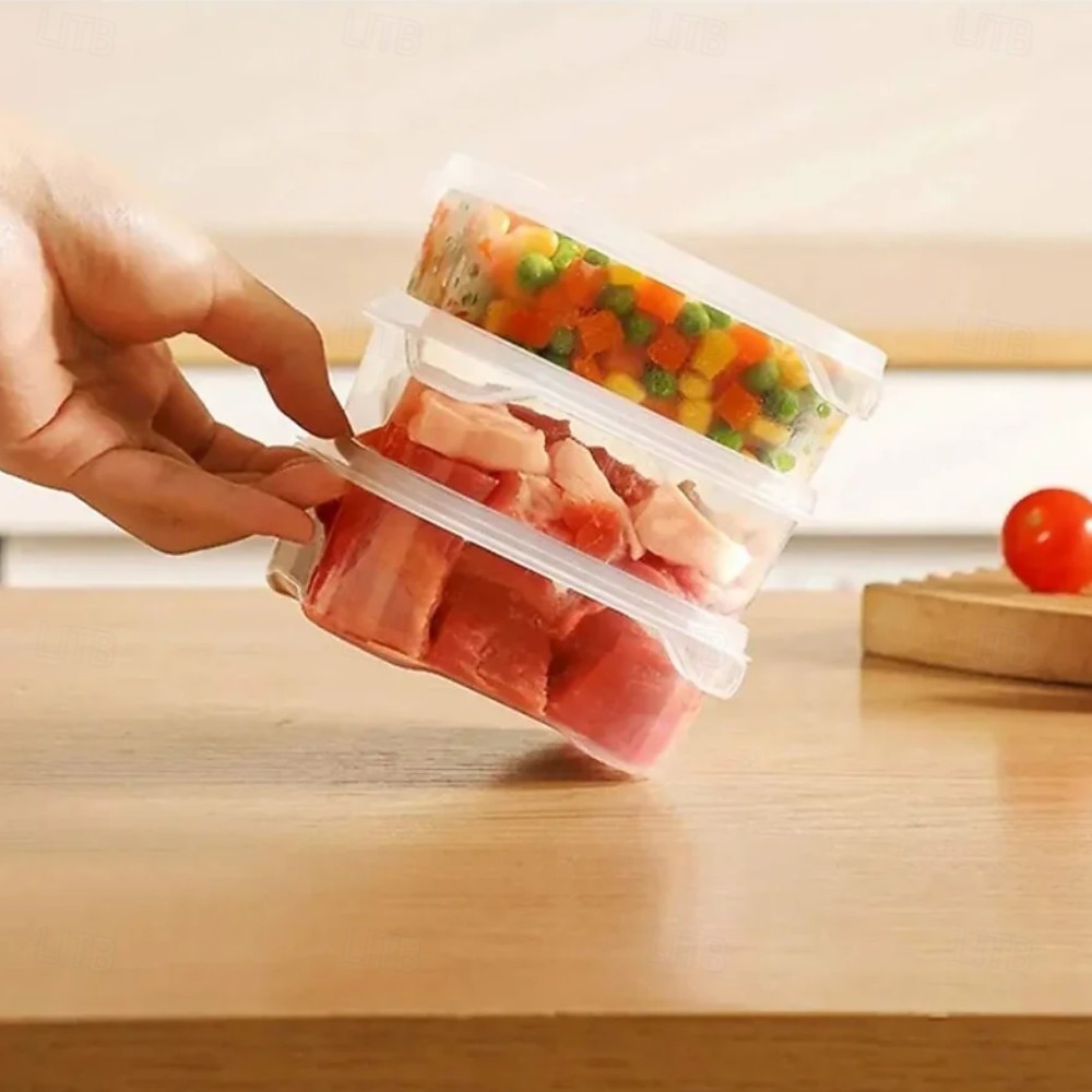 Lednička mražené maso box na konzervaci potravin průhledná mrazicí nádoba na maso a zeleninu s víkem chladnička mražené maso přihrádka na maso mrazák box na uchovávání čerstvého jídla 2026 - $10.49 –P7