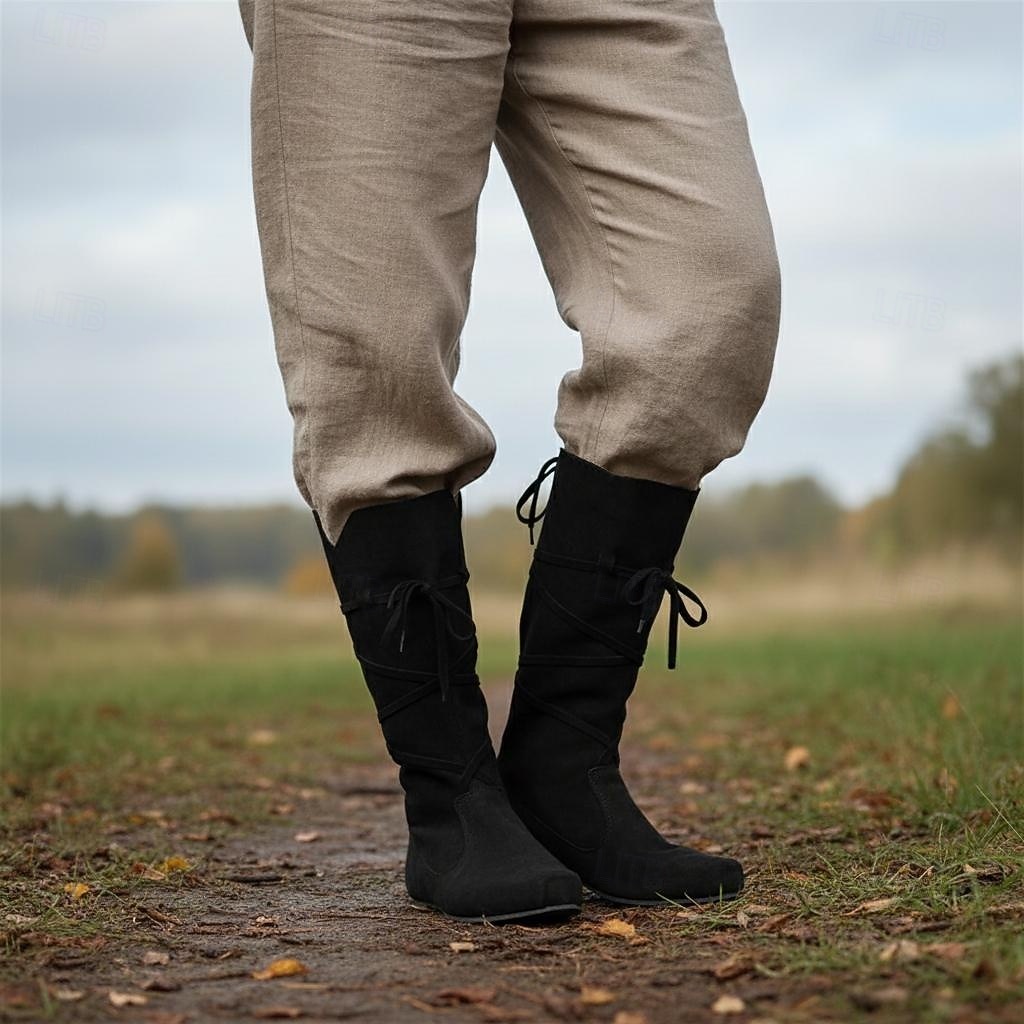 Retro Vintage mittelalterliche Renaissance-Schuhe, Pirat, Ritter, Ritter, Herren, Damen, Unisex, Halloween, Event/Party, Maskerade-Schuhe, ausgefallene mittelalterliche Stiefel 2026 - $57.99 –P4