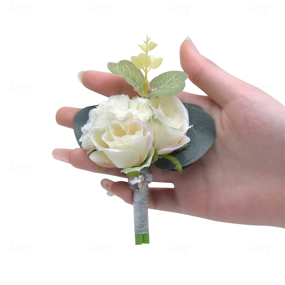 Fiori da polso da sposa Fiore all'occhiello Matrimonio / Evento / Festa Tessuti Floreale del 2026 a $17.49 –P12