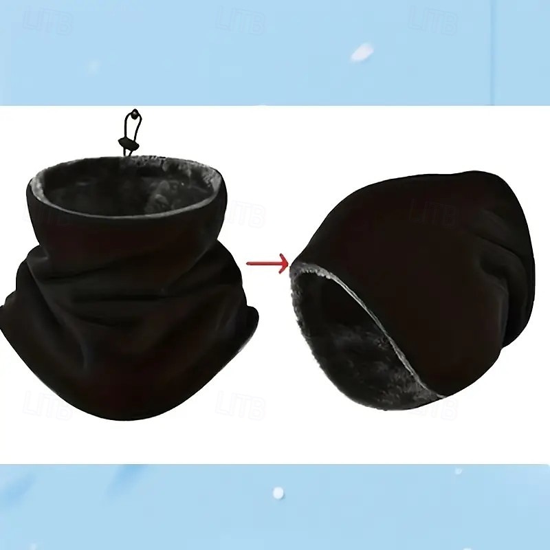 2 зимних теплых гетра для шеи для мужчин – утолщенные, дышащие, с мягкой флисовой подкладкой, ветрозащитные для езды на велосипеде и активного отдыха, универсальные, можно носить как грелку для шеи, 2025 - $12.99 –P8