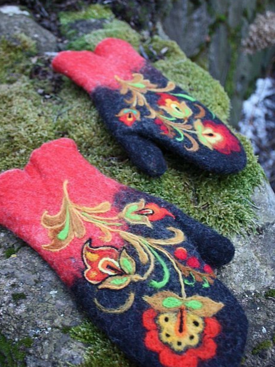 Women's 1 Pair Fingerless / Fingertips / Winter Gloves Active / Outdoor Gloves - Flower Print 2026 - $23.99 –P5