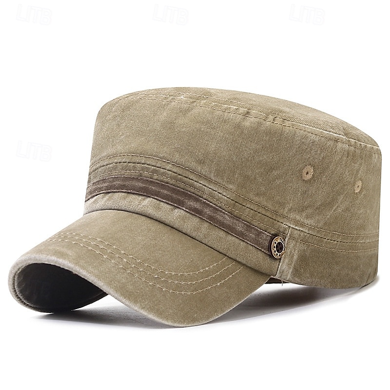 Pánské PLacatá čepice Kšiltovka Sluneční klobouk Trucker Hat Černá Námořnická modř Bavlna Módní Na běžné nošení ulice Denní Bez vzoru Nastavitelná Proti sluci Prodyšné 2026 - $8.49 –P3