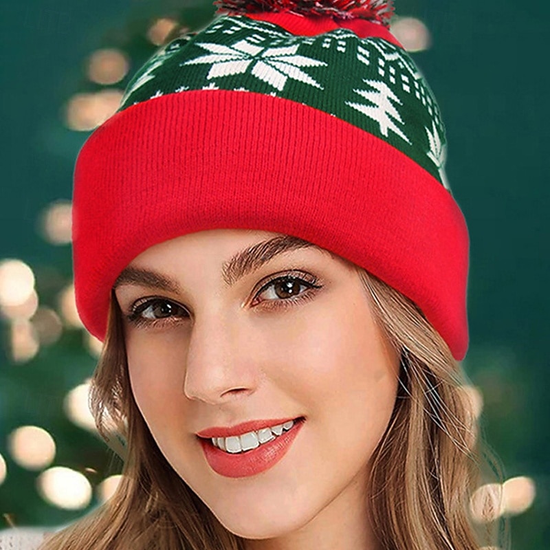 Women's Hat Winter Hats Warm Street Holiday Weekend Knitted Geometric Pattern 2025 - $29.99 –P1