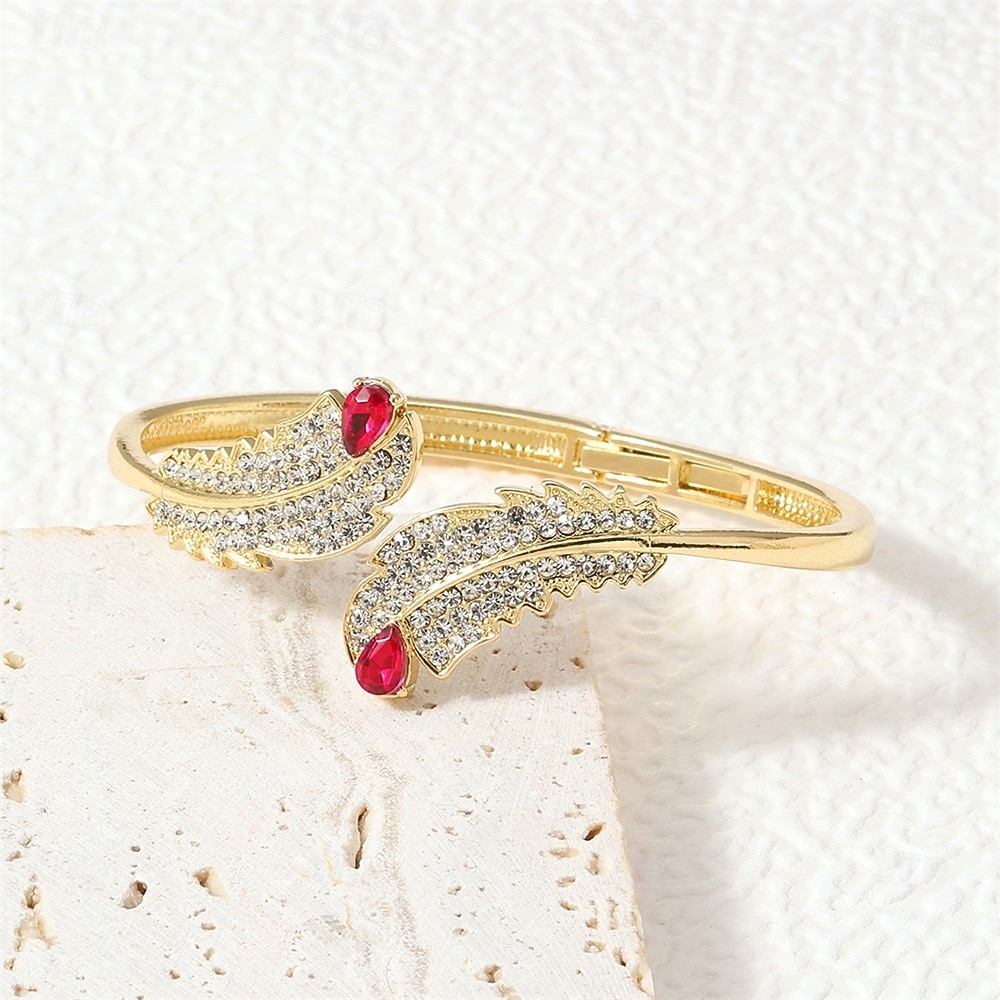 Zirconio No coincidente Forma de Hoja Personalizado De moda Cromo Pulsera pulsera Plata / Dorado / Dorado 2 Para Boda Fiesta Pedida Fiesta de baile 2026 - CAD $14.59 –P3