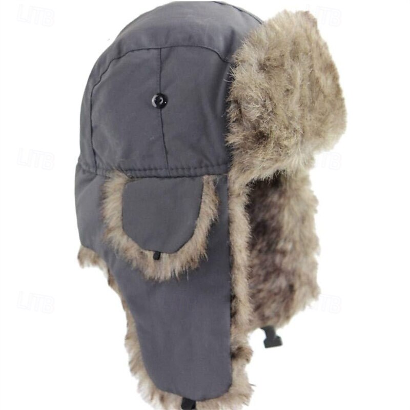 Homens Aviador Chapéu Ushanka Chapéu de Aviador Chapéu com protetores de orelha Chapéus de inverno Preto Branco Poliéster Estilo vintage Aconchegante Roupa Diária Para Noite Cor Sólida / Simples de 2026 por $14.99 –P6