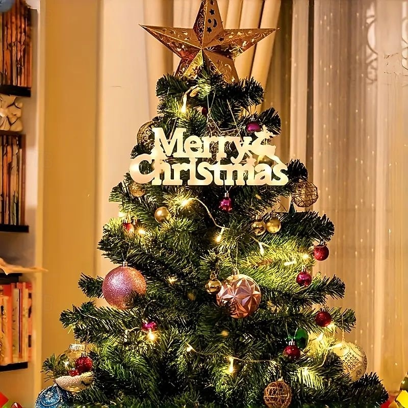 Christmas Decorative Lights LED Sign Lights Battery Powered for Christmas and New Year Home Porch Balcony Trees Bedroom Window Decoration Hanging Light 2025 - CAD $16.99 –P9