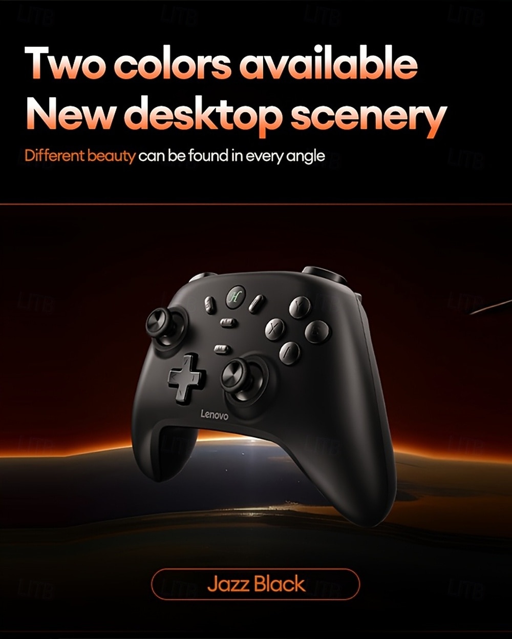 Беспроводной игровой контроллер Lenovo S07 отлично совместим с несколькими платформами, обеспечивает высокоточное управление, портативный, удобный дизайн, стильный внешний вид, подходит для игр на ПК, 2026 - $43.99 –P12