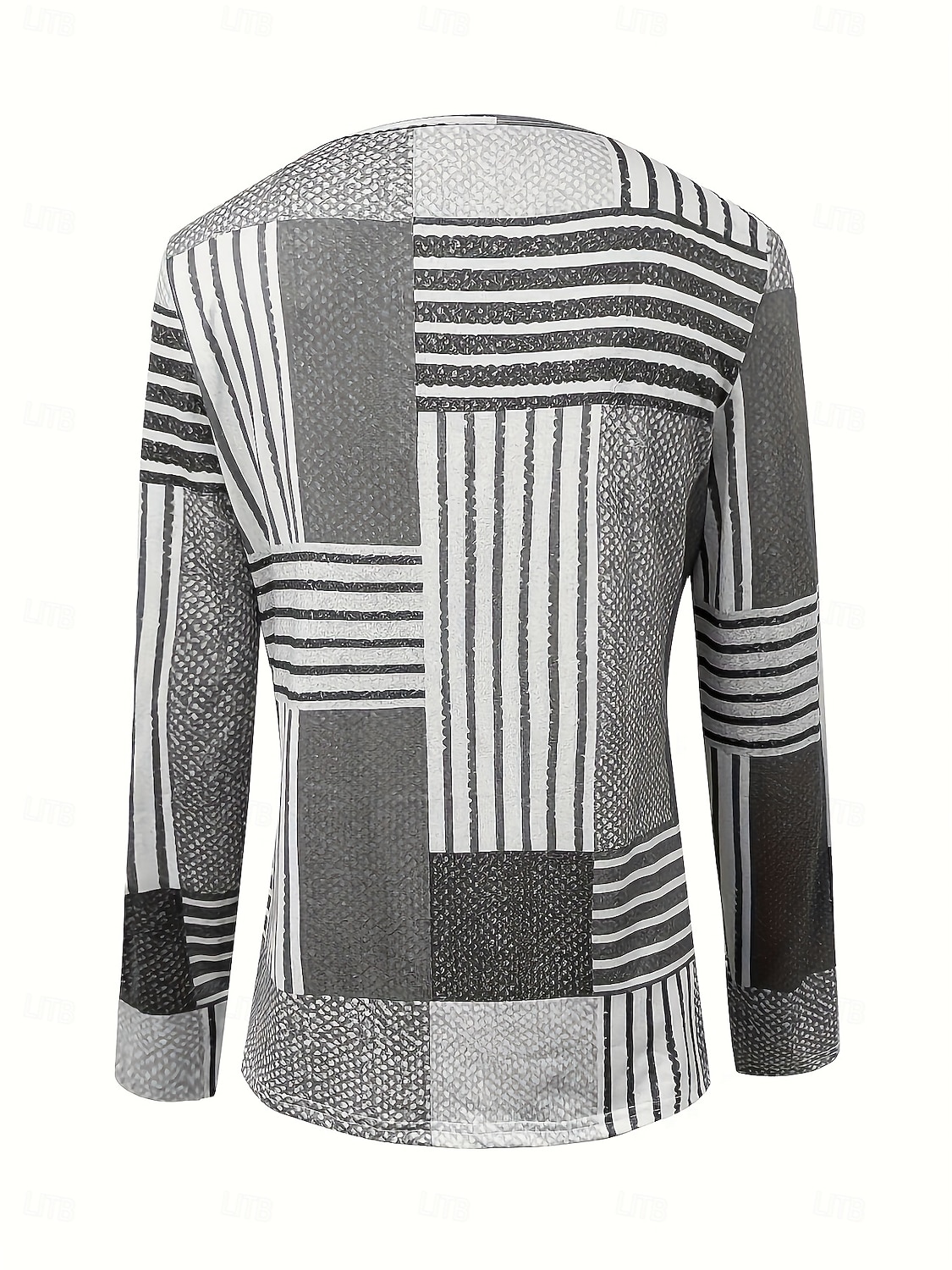 Γυναικεία Μπλουζάκι Φερμουάρ Στάμπα Γραφική Γεωμετρικό Βίντατζ Μοντέρνα Στυλάτο Μακρυμάνικο Στρογγυλή Ψηλή Λαιμόκοψη Κανονικά μπλουζάκια Καθημερινά Πράσινο του τριφυλλιού Γκρίζο 2026 - $25.99 –P3