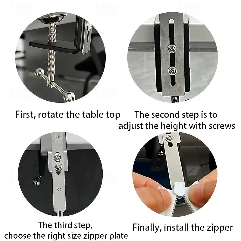 Instrument rapid de fixare a fermoarului, clemă cu două capuri pentru înfilare ușoară a fermoarului 2026 - $19.99 –P7