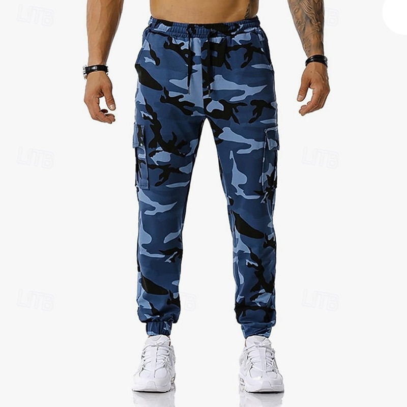 Per uomo Pantaloni della tuta con risvolto Pantaloni Cargo pantaloni sportivi Coulisse con tasche Vita Alta Pantaloni Palestra Athleisure Allenamento Primavera Autunno Elastico Palestra Allenamento del 2026 a $27.99 –P17