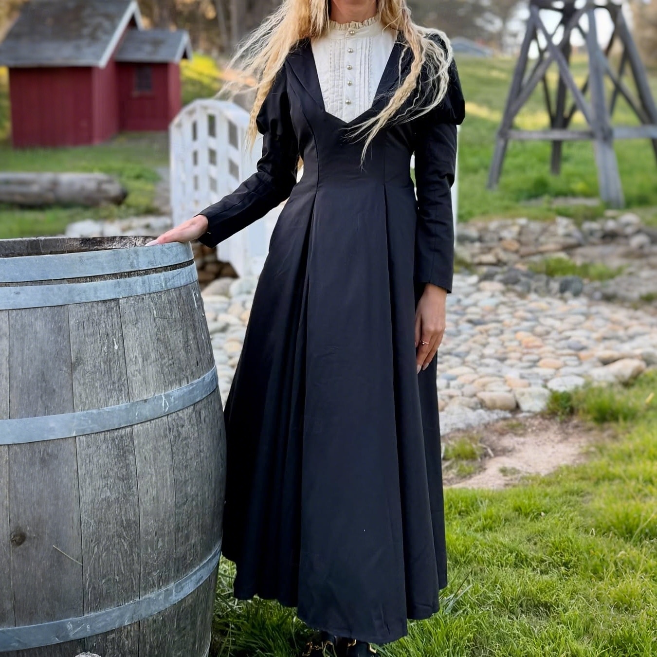 Punk a gotika Středověké Renesanční Šaty Čerodějnice Maškarní kostým Dámské Královský předvečer Všech svatých Karneval Plesová maškaráda LARP Ren Faire Dospělé Šaty Jaro léto 2025 - $144.99 –P1