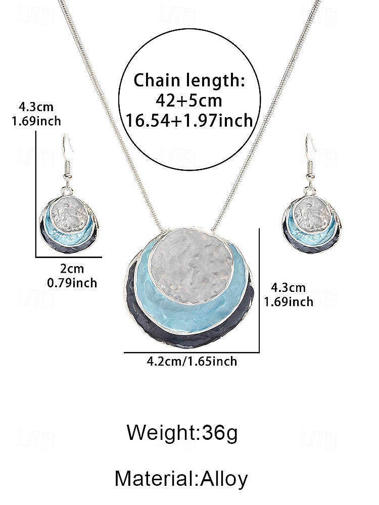 Женский комплект из многослойного ожерелья с подвесками и серег в стиле бохо – переливающийся дизайн ракушек, эффектные украшения для повседневных и праздничных образов 2026 - $18.99 –P9