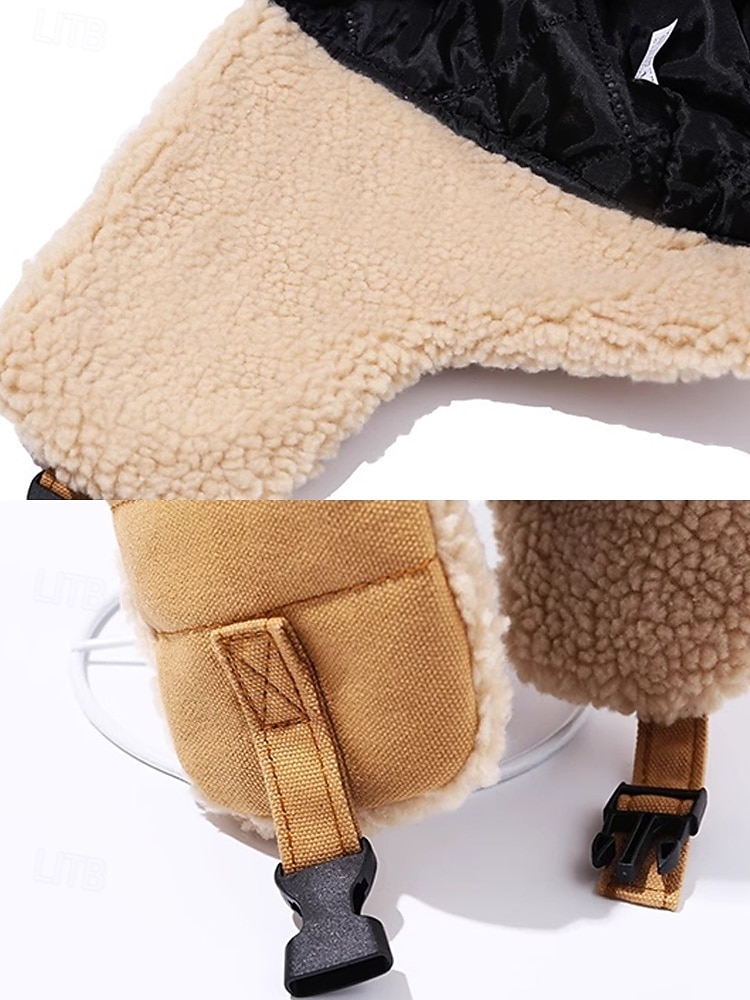 Chapeau de trappeur d'hiver pour homme avec cache-oreilles, casquette d'aviateur doublée de sherpa chaude, chapeau de neige coupe-vent pour la chasse et le ski en plein air de 2025 ? $14.99 –P9