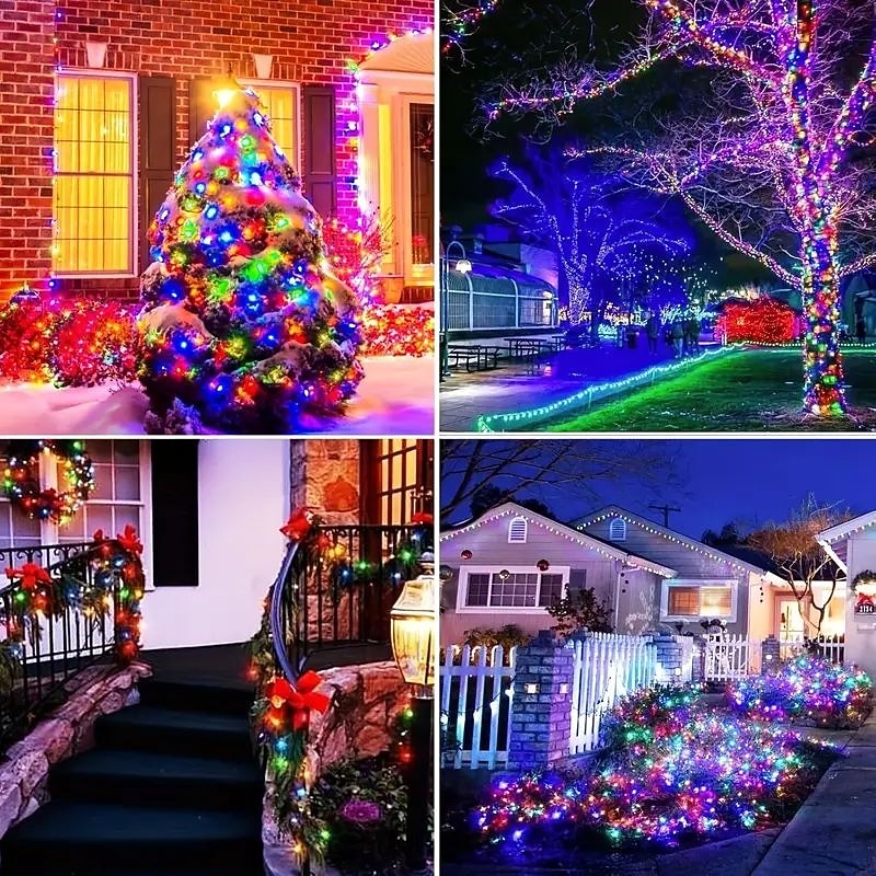 Christmas Solar / USB Powered Remote Controlled Tree Light 100m1000LEDs 8 Modes Lighting Outdoor Waterproof Garden Fairy String Lights for New Year's Wedding Patio Garden Camping Holiday Party Decor 2025 - $78.99 –P17