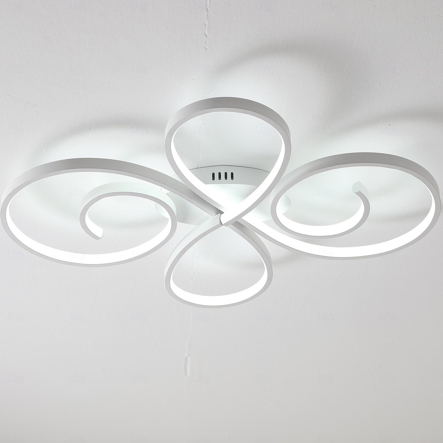 Luminária de teto de 70 cm com design em cluster, estilo artístico moderno em metal, acabamento pintado na cor preta, LED, 110-120V ou 220-240V. de 2026 por $143.99 –P2