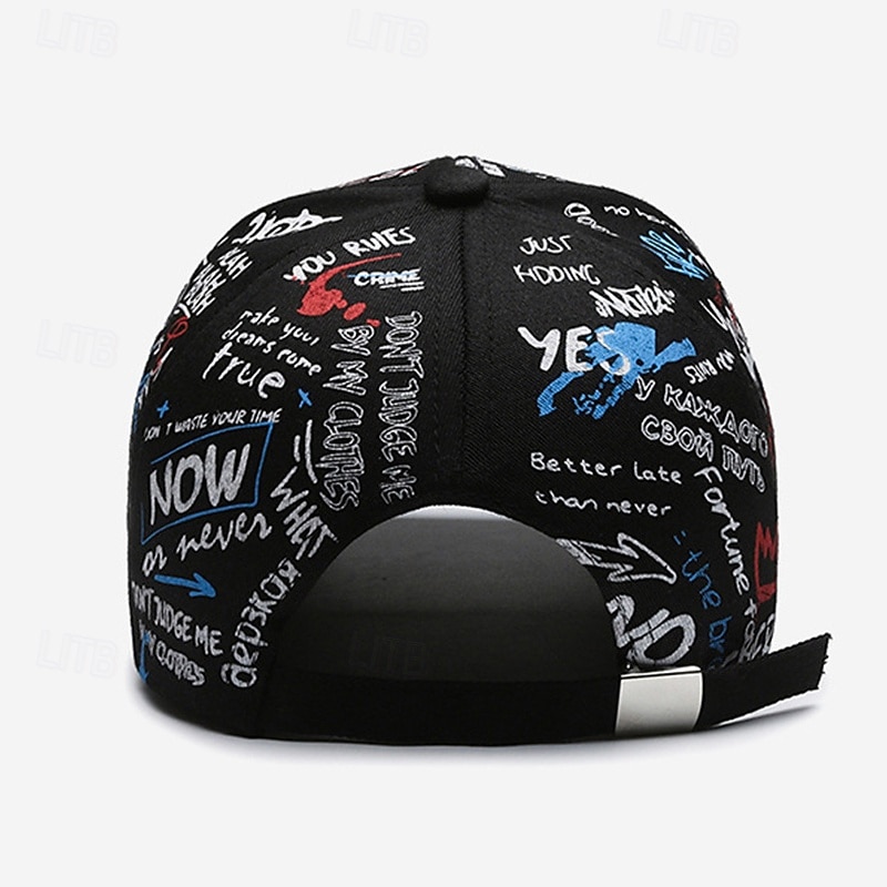 Męskie Czapka z daszkiem Kapelusz Czapka Truckera Biały Niebieski Poliester Korygujący Moda Dzienne zużycie Graffiti hip-hopowe Oddychający 2026 - $9.49 –P8