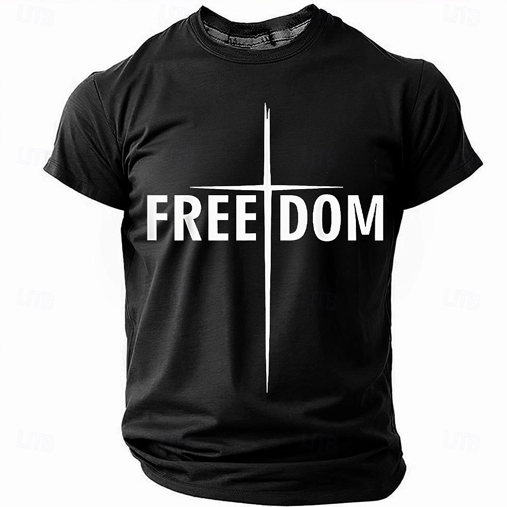 4 luglio 2026 250° Giorno della Memoria Bibbia Maschile Stampa 3D Bandiera USA Collo a Giro Manica Corta T-Shirt Daily Strada del 2026 a $21.99 –P2