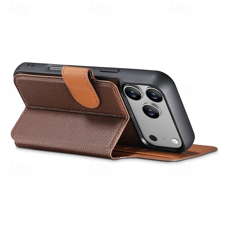 2025年 電話 ケース 用途 iPhone 17 Pro Max 17 16 15 14 Pro Max 13 Pro Max バックカバー 耐衝撃 レトロ風 PUレザー  コレクション – $13.99 –P3