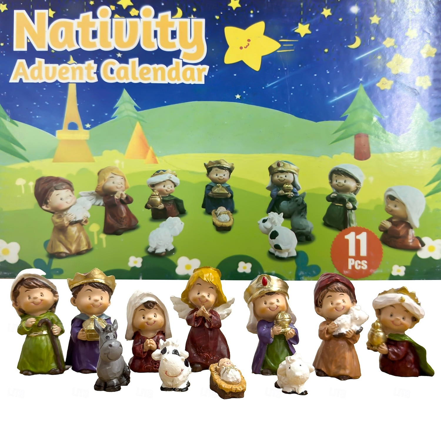 Nativity Advent Calendar 2025 Nativity Set for Kids Christmas Advent Calendar for Kids Boys Girls Teens Toddler Children Christian Religious Advent Calendar Gifts Toy 2025 - $19.99 –P1