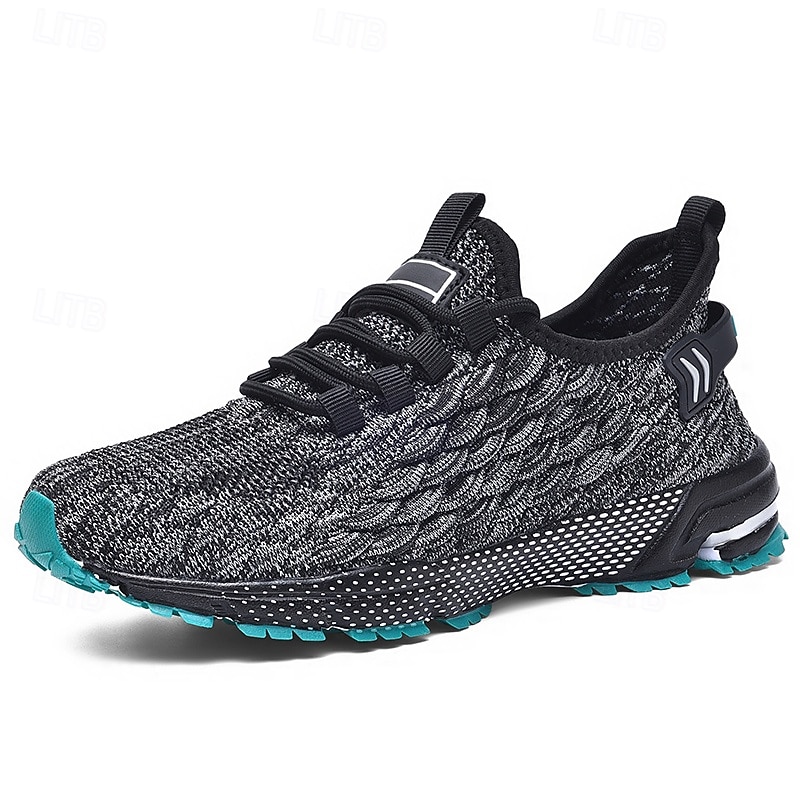 Adidași sport albaștri pentru bărbați, din plasă, cu partea superioară respirabilă din tricot și talpă absorbantă de șocuri, pantofi sport ușori pentru sală, antrenament și purtare zilnică 2026 - $54.99 –P2