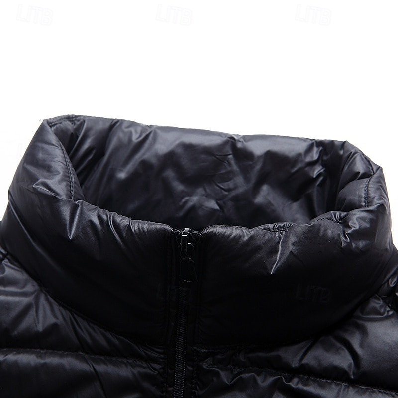 Ανδρικά Κάτω γιλέκο Γιλέκο Puffer Veste Gilet Καπιτονέ γιλέκο Διακοπές Καθημερινά Ημερομηνία Μοντέρνα Καθημερινό Φθινόπωρο & Χειμώνας Τσέπη Πούπουλαπάπιας Πολυεστέρας Διατηρείτε Ζεστό Άνετο 2026 - $47.99 –P6
