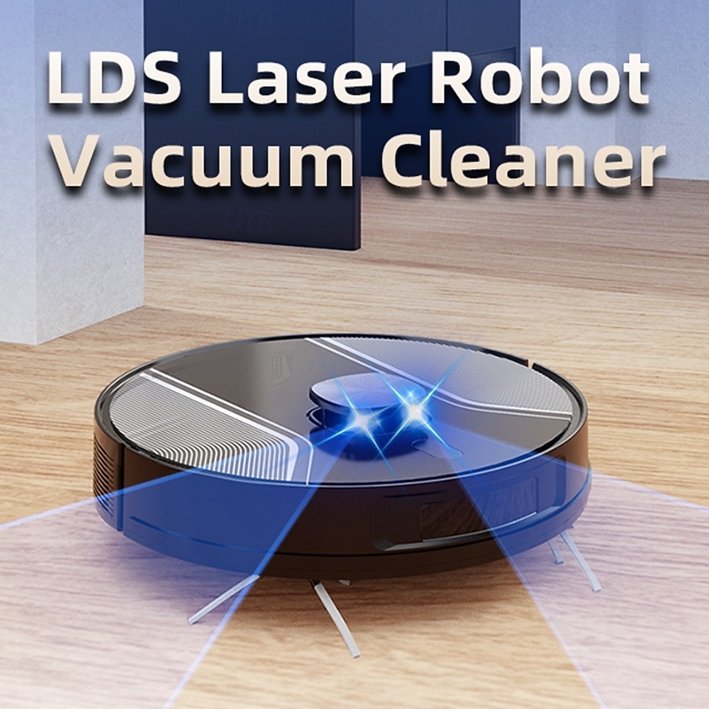 Sweeping and Mopping Robot Combo with LiDAR Navigation APP Operation Smart Mapping No-Mop Zones and Invisible Wall Settings Auto Charging Long-Lasting Battery Life 3500Pa Powerful Suction 2025 - $262.49 –P11