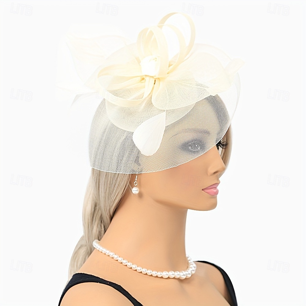 fascinators Fjær Fedora Bryllup Aftenselskap Te Fest Kentucky Derby Hesteløp Elegant Årgang søt stil Med Fjær Hodeplagg Hodeplagg 2025 - $14.99 –P8