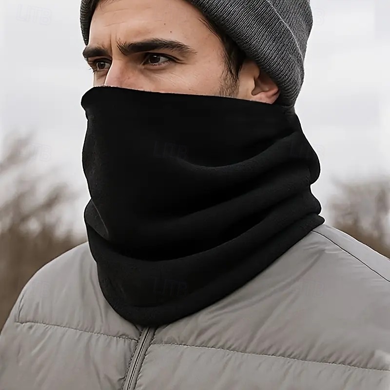 2 зимних теплых гетра для шеи для мужчин – утолщенные, дышащие, с мягкой флисовой подкладкой, ветрозащитные для езды на велосипеде и активного отдыха, универсальные, можно носить как грелку для шеи, 2025 - $12.99 –P9