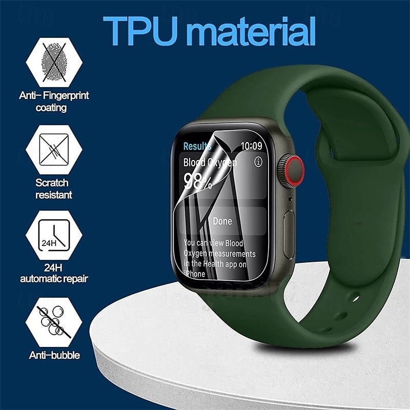 [2 Pack] 10 Pack [5 Pack] Watch Screen Protector Compatible with Apple Watch Ultra 49mm Series 8 7 41mm 45mm Series 6 5 4 SE 40mm 44mm Series 3 2 1 38mm 42mm Max Coverage Touch Sensitive Bubble Free 2026 - $10.99 –P7