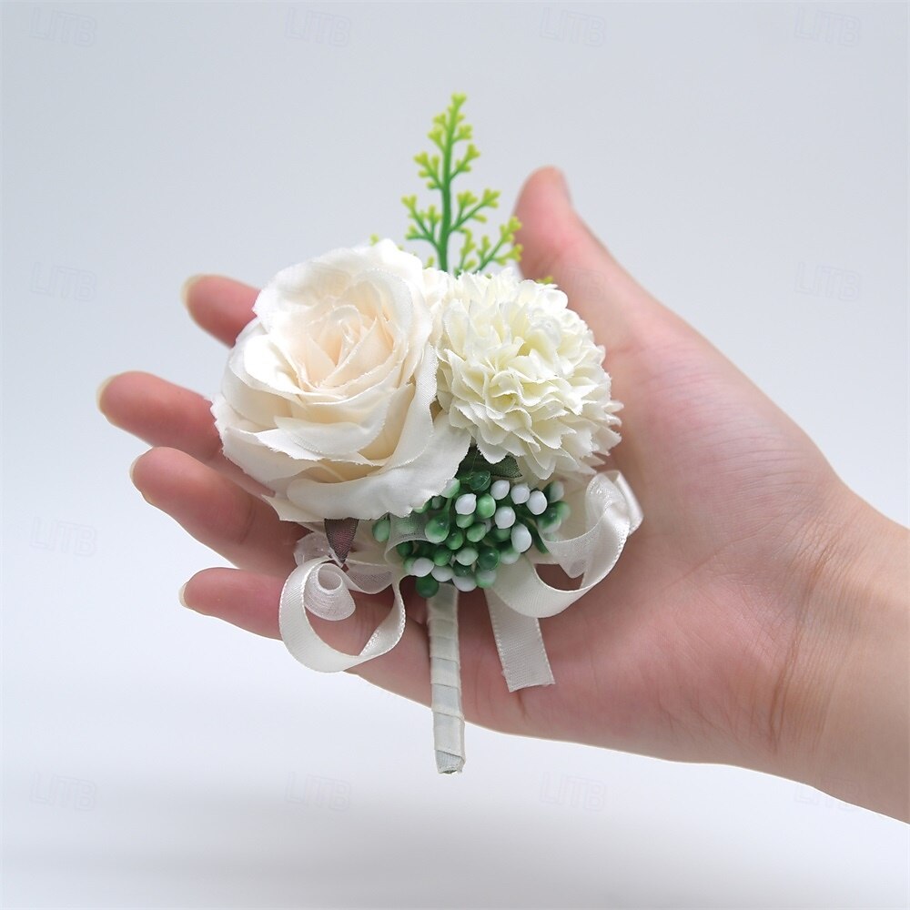 Fiori da polso da sposa Fiore all'occhiello Matrimonio / Evento / Festa Tessuti Floreale del 2026 a $17.49 –P9