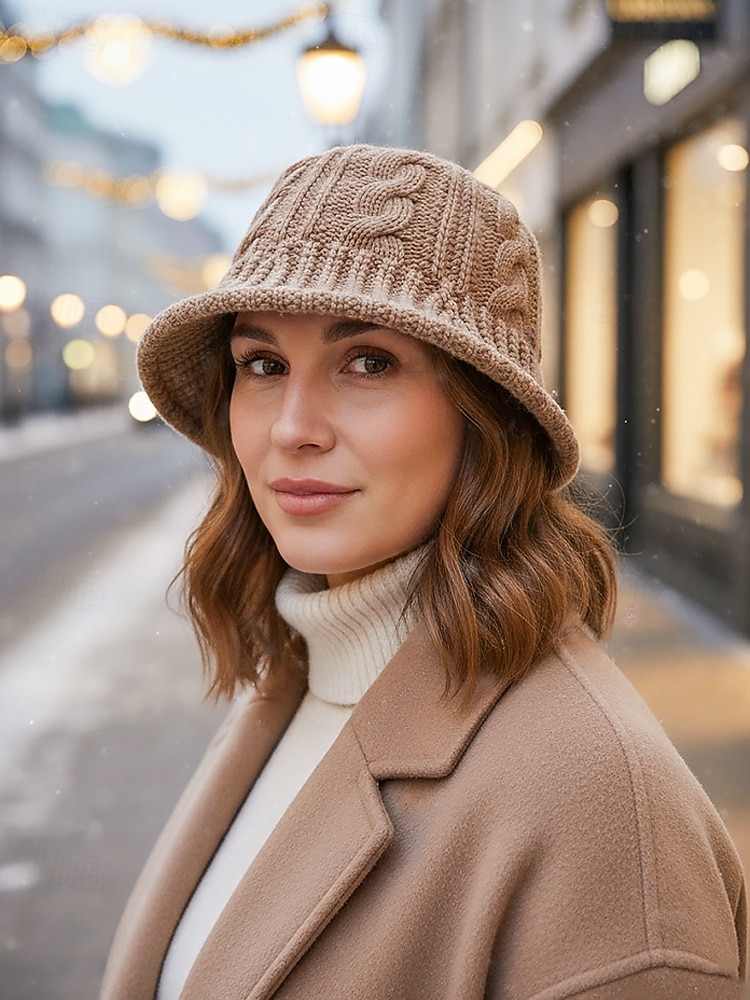 Chapeau bob en tricot de Noël pour femme, chapeau d'hiver en tricot torsadé chaud pour femme, bonnet doux et confortable pour les vacances, les vêtements d'extérieur et décontractés de 2026 ? $14.99 –P2