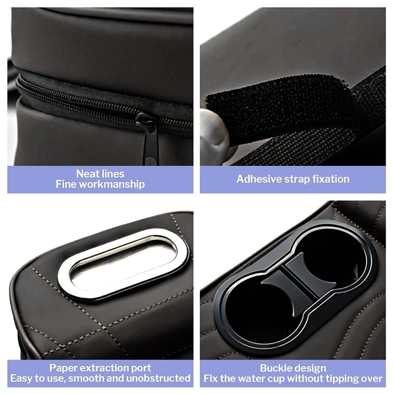 2026年 新車用センターコンソールアームレストクッション、カップホルダー2個付き、アームレスト高さ調整パッド、4 in 1 オートアームレスト枕カバーパッド、オールシーズン対応アームレストボックス  コレクション – $15.49 –P5