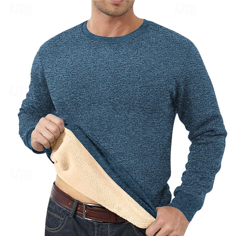 Bărbați Jacquard Hanorca Hanorac din lână Hanorac cu căptușeală din fleece Roșu Vin Albastru denim Negru Bleumarin Gri Stil Nautic Simplu Texturat Sporturi & Exterior Casual Zilnic Șic Stradă Misto 2026 - $18.49 –P3