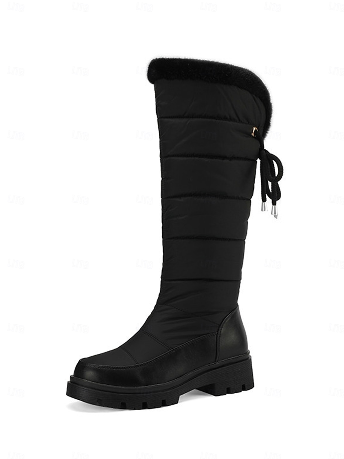 Bottes d'hiver blanches imperméables pour femmes, montantes jusqu'aux genoux – bottes de neige chaudes et rembourrées pour le froid, les activités de plein air et le style décontracté de 2026 ? $64.99 –P1