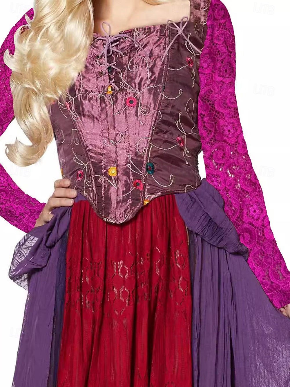 Magický chaos Čerodějnice Sarah Šaty Cosplay kostým Geleneksel Přechodný for Dámské Dospělé předvečer Všech svatých Karneval Plesová maškaráda Večírek Plesová maškaráda 2026 - $79.99 –P5